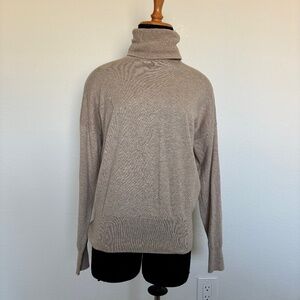 Madewell Taupe Beige Turtleneck Sweater